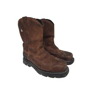Dakota Men's 8" Comp. Toe Comp. Plate Western Safety Boots 8700 Brown Size 12M